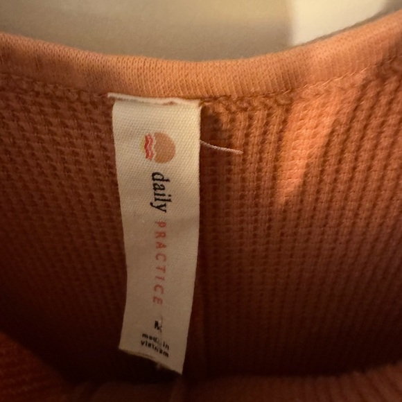 Anthropologie Daily Practice Sundarban Midi Dress Orange Pink Tank Medium EUC - Picture 8 of 9